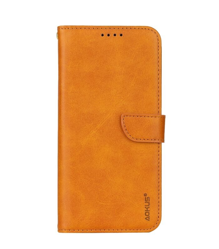 Galaxy A55 5G Premium Aokus Wallet Case (Kakhi)