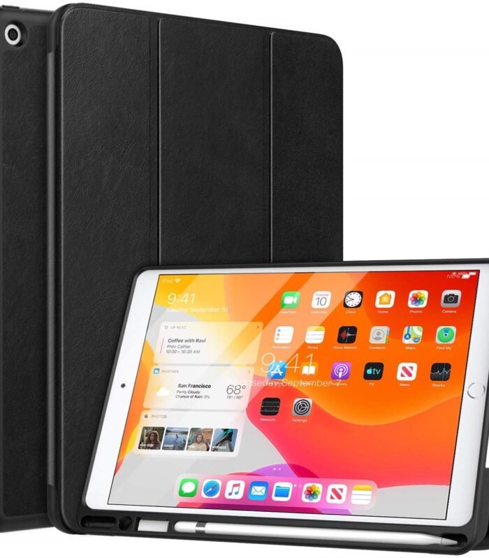 iPad 10.2" (2020)/(2019) 7th Gen Tri Fold Pen Slot Wallet Case