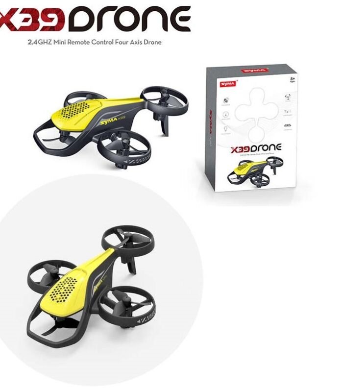 SYMA X39 4 Axis Stunt Remote Control Drone Yellow Black